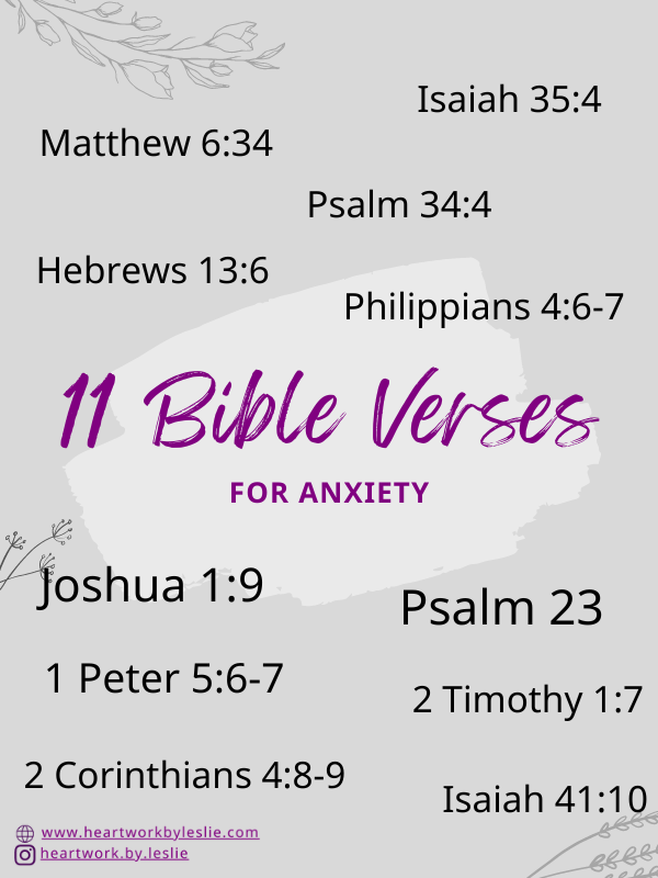 11 Bible Verses for Anxiety - Blog