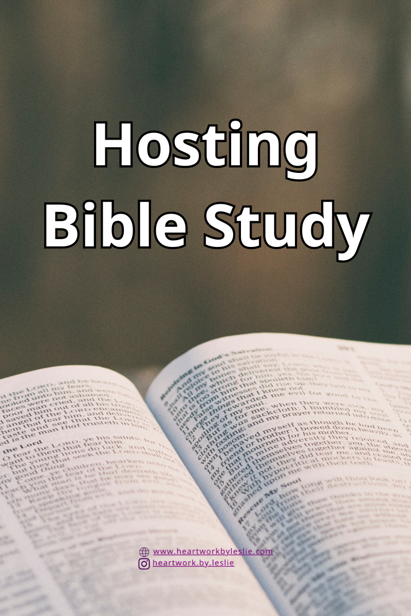 Hosting Bible Study - Blog