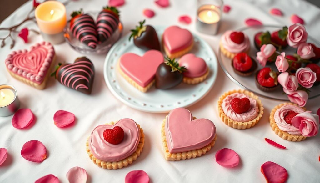 Valentine's Day heart-shaped treats