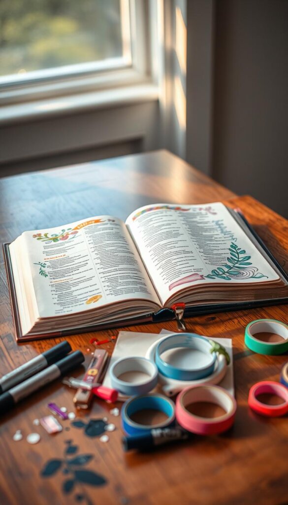 creative expression in Bible journaling